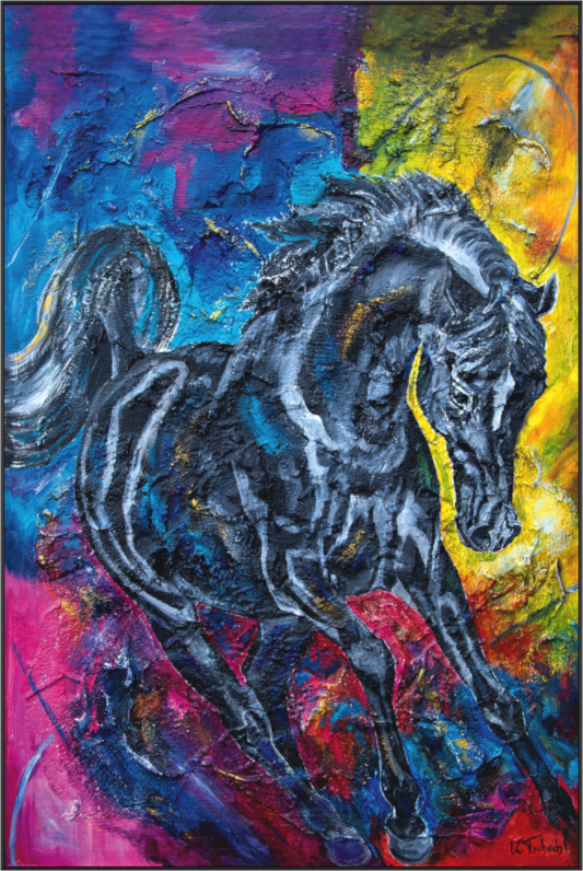 Main image 04-66 Pferdegemälde Kerstin Tschech – Galerie Kunstdruck