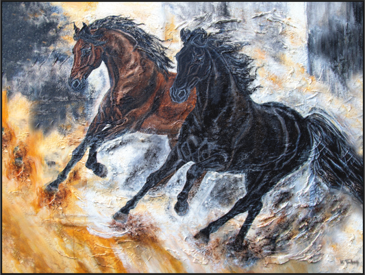 Main image 06-33 Pferdegemälde Kerstin Tschech – Galerie Kunstdruck