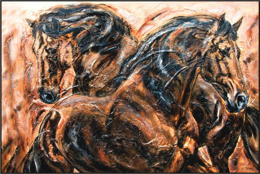Main image 04-02 Pferdegemälde Kerstin Tschech – Galerie Kunstdruck