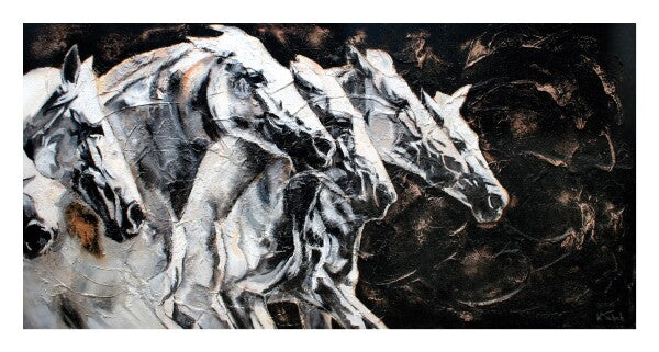 02-01 | Kerstin Tschech | Pferdegemälde | Galerie-Leinwanddruck (4 cm)