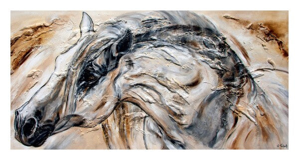 02-34 | Kerstin Tschech | Pferdegemälde | Galerie-Leinwanddruck (4 cm)