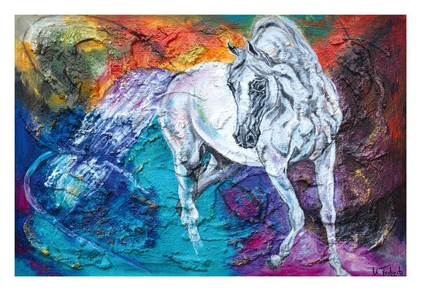 04-63 | Kerstin Tschech | Pferdegemälde | Galerie-Leinwanddruck (4 cm)