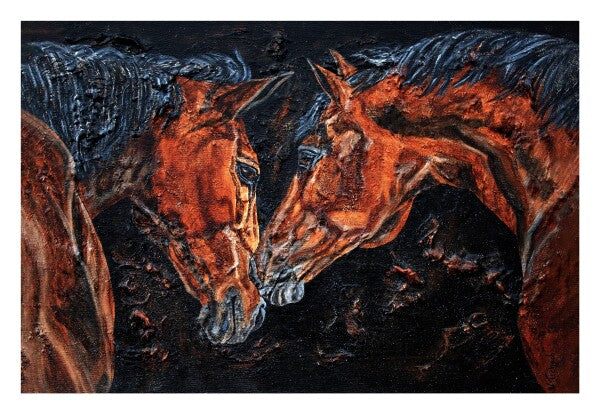 04-57 | Kerstin Tschech | Pferdegemälde | Galerie-Leinwanddruck (4 cm)