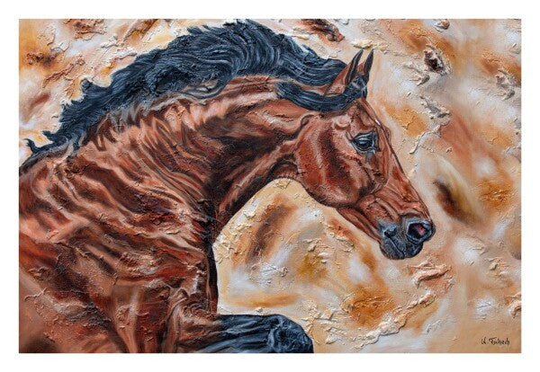 04-67 | Kerstin Tschech | Pferdegemälde | Galerie-Leinwanddruck (4 cm)