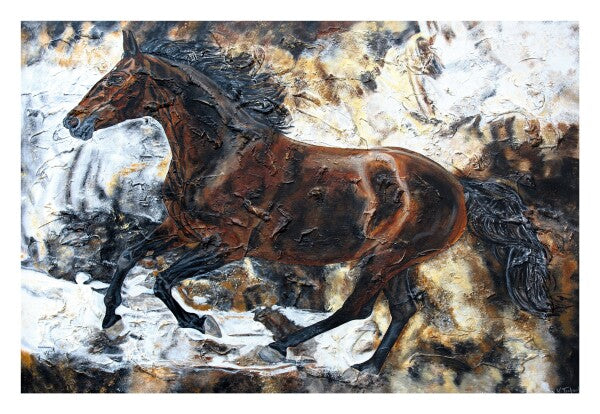 04-60 | Kerstin Tschech | Pferdegemälde | Galerie-Leinwanddruck (4 cm)