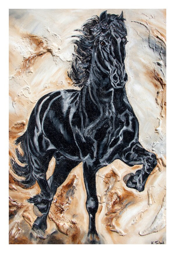 04-52 | Kerstin Tschech | Pferdegemälde | Galerie-Leinwanddruck (4 cm)