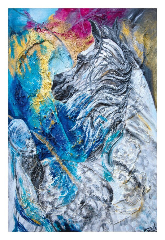04-64 | Kerstin Tschech | Pferdegemälde | Galerie-Leinwanddruck (4 cm)