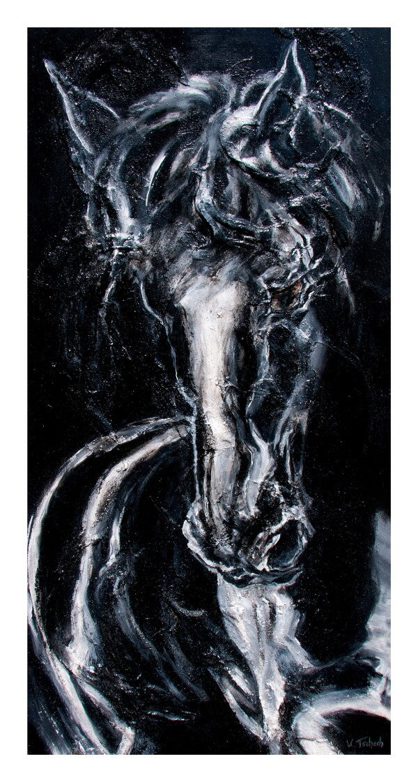 01-54 | Kerstin Tschech | Pferdegemälde | Galerie-Leinwanddruck (4 cm)