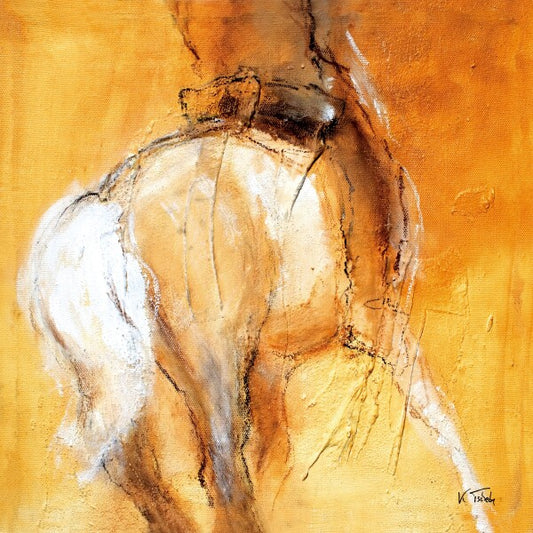 05-18 Erhabene Darstellung der klassischen Reitkunst auf Museums-Leinwand – Pferde-Kunstdruck von Kerstin Tschech