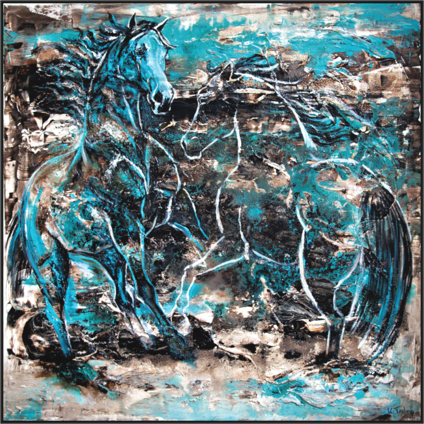Main image 05-41 Pferdegemälde Kerstin Tschech – Galerie Kunstdruck