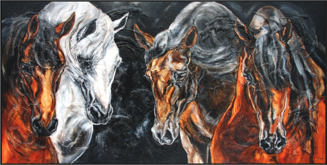 Main image 02-07 Pferdegemälde Kerstin Tschech – Galerie Kunstdruck