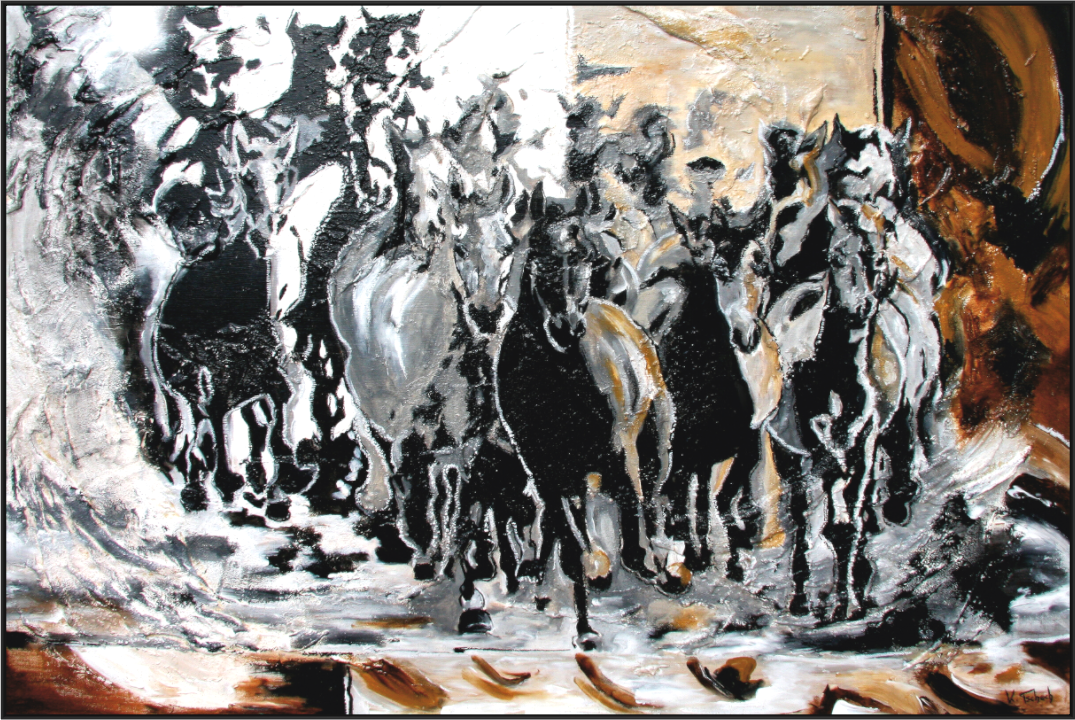Main image 04-03 Pferdegemälde Kerstin Tschech – Galerie Kunstdruck