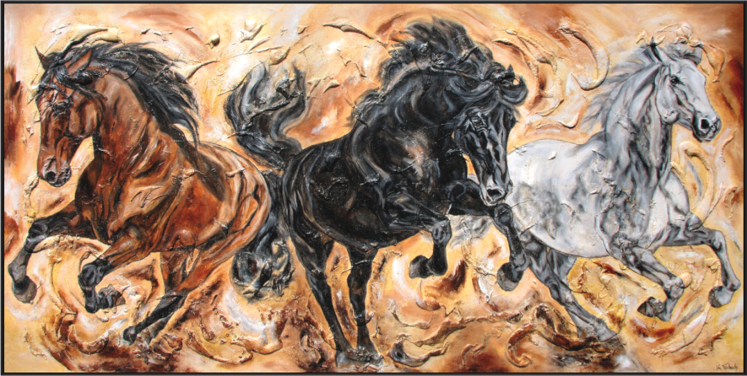 Main image 02-29 Pferdegemälde Kerstin Tschech – Galerie Kunstdruck