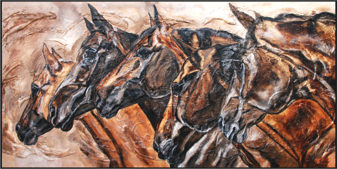 Main image 02-23 Pferdegemälde Kerstin Tschech – Galerie Kunstdruck