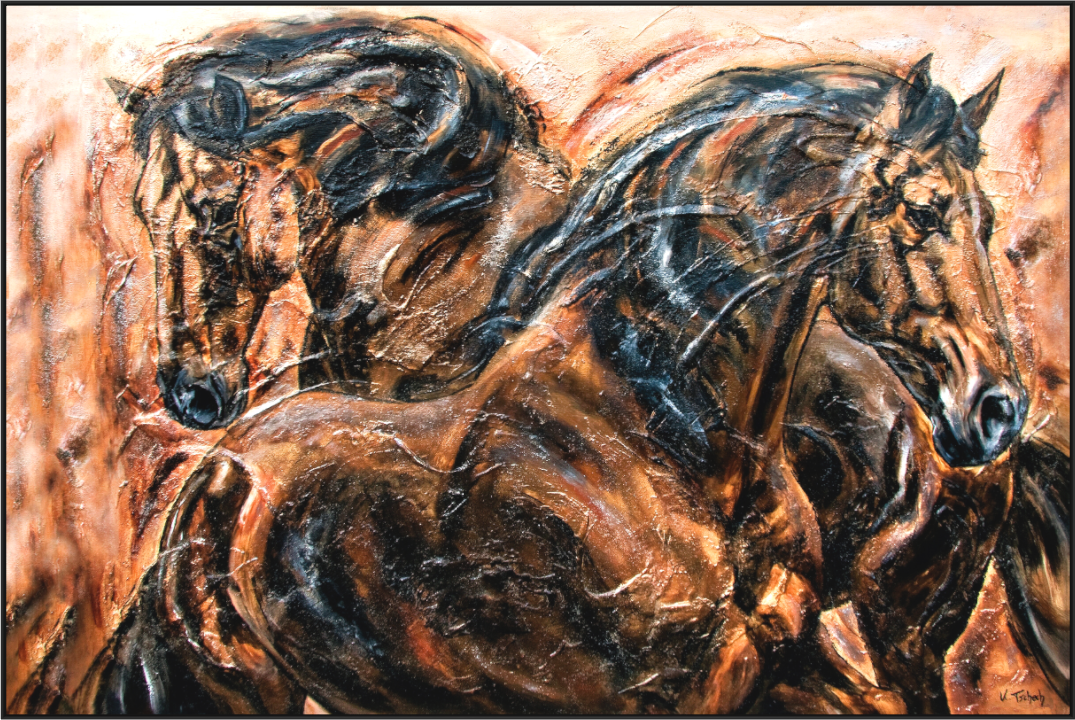 Main image 04-02 Pferdegemälde Kerstin Tschech – Galerie Kunstdruck