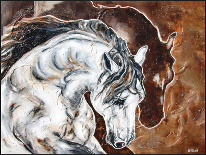 Main image 06-01 Pferdegemälde Kerstin Tschech – Galerie Kunstdruck