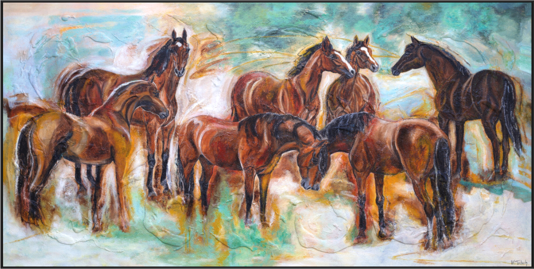 Main image 02-42 Pferdegemälde Kerstin Tschech – Galerie Kunstdruck
