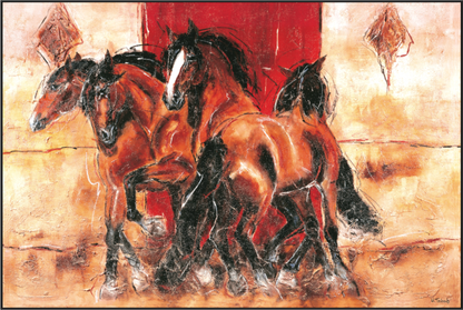Main image 04-08 Pferdegemälde Kerstin Tschech – Galerie Kunstdruck