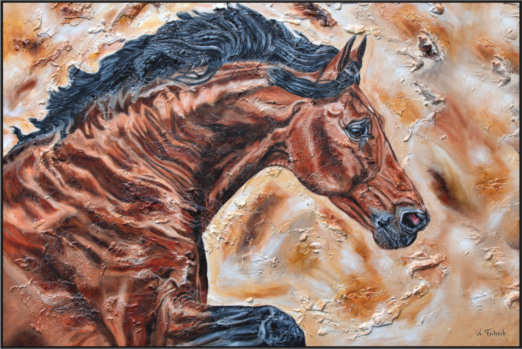 Main image 04-67 Pferdegemälde Kerstin Tschech – Galerie Kunstdruck