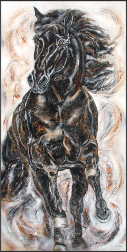 Main image 01-28 Pferdegemälde Kerstin Tschech – Galerie Kunstdruck