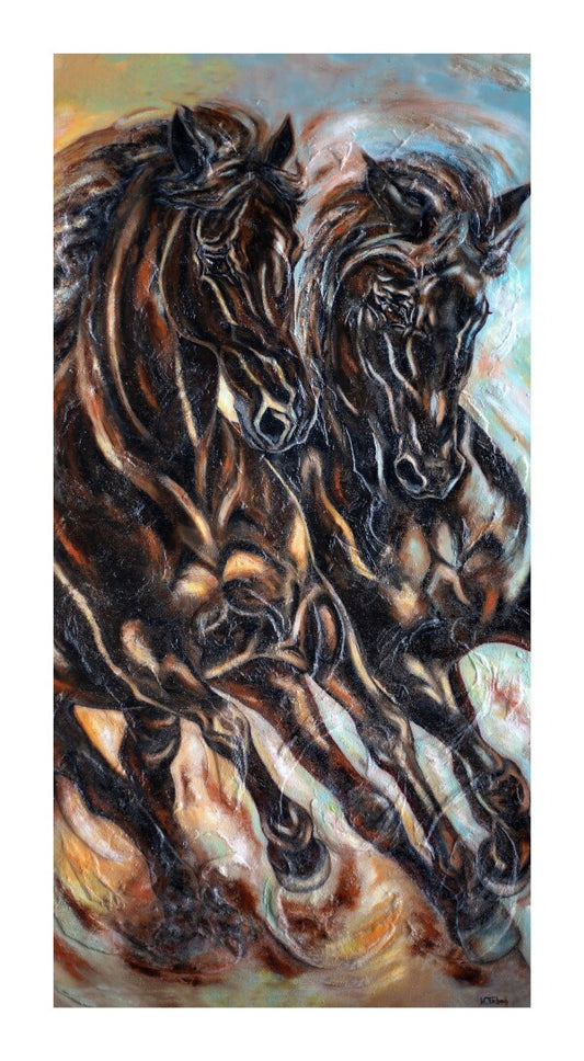 01-50 | Kerstin Tschech | Pferdegemälde | Galerie-Leinwanddruck (4 cm)