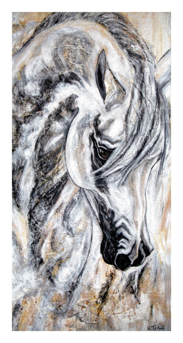 01-49 | Kerstin Tschech | Pferdegemälde | Galerie-Leinwanddruck (4 cm)