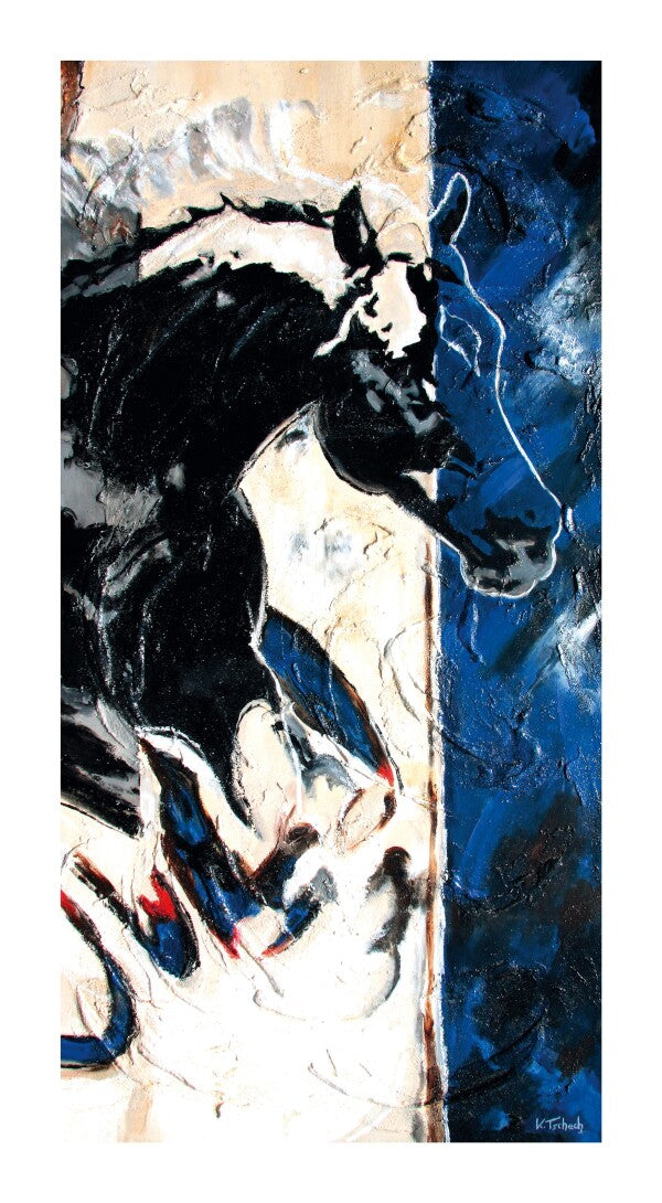 01-05 | Kerstin Tschech | Pferdegemälde | Galerie-Leinwanddruck (4 cm)