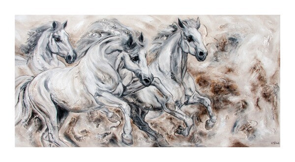 02-35 | Kerstin Tschech | Pferdegemälde | Galerie-Leinwanddruck (4 cm)