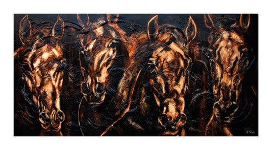 02-10 | Kerstin Tschech | Pferdegemälde | Galerie-Leinwanddruck (4 cm)