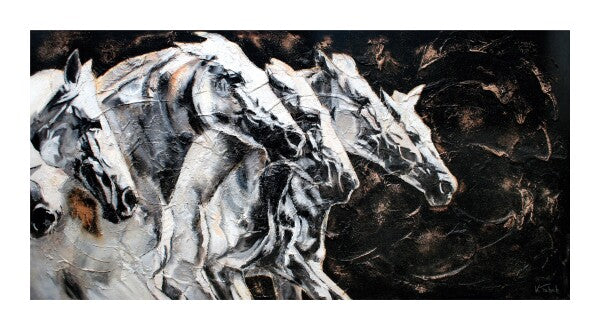 02-01 | Kerstin Tschech | Pferdegemälde | Galerie-Leinwanddruck (4 cm)