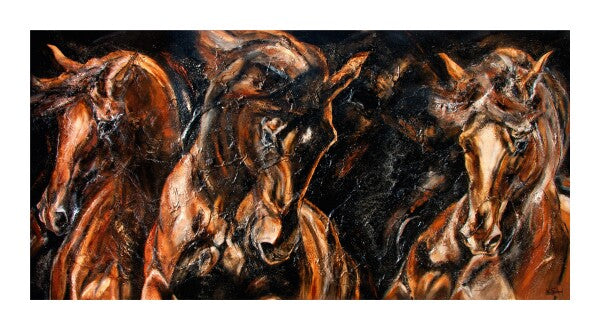 02-05 | Kerstin Tschech | Pferdegemälde | Galerie-Leinwanddruck (4 cm)
