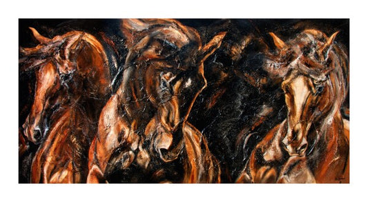 02-05 | Kerstin Tschech | Pferdegemälde | Galerie-Leinwanddruck (4 cm)