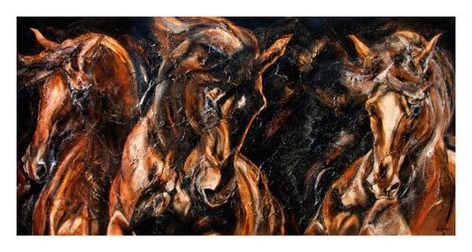 02-05 | Kerstin Tschech | Pferdegemälde | Galerie-Leinwanddruck (4 cm)