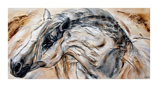 02-34 | Kerstin Tschech | Pferdegemälde | Galerie-Leinwanddruck (4 cm)