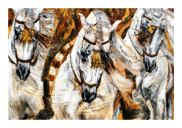04-05 | Kerstin Tschech | Pferdegemälde | Galerie-Leinwanddruck (4 cm)