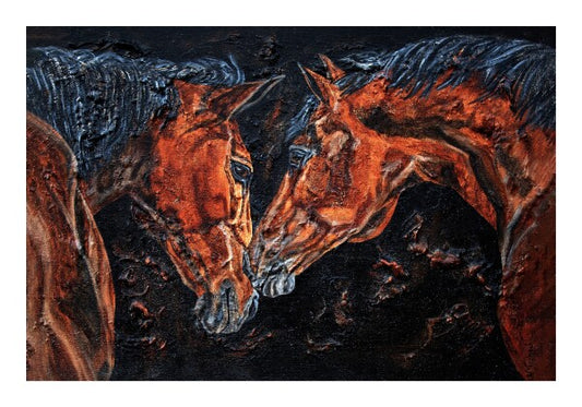 04-57 | Kerstin Tschech | Pferdegemälde | Galerie-Leinwanddruck (4 cm)