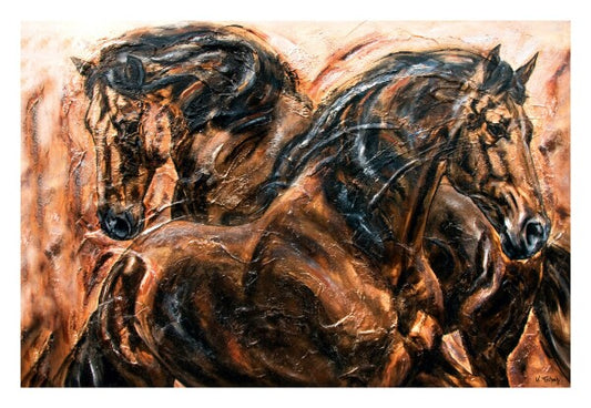 04-02 | Kerstin Tschech | Pferdegemälde | Galerie-Leinwanddruck (4 cm)