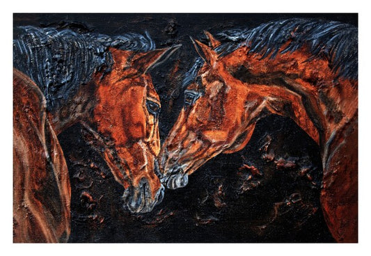 04-57 | Kerstin Tschech | Pferdegemälde | Galerie-Leinwanddruck (4 cm)