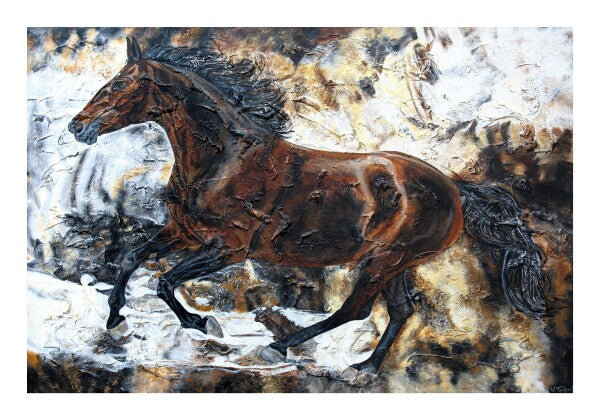 04-60 | Kerstin Tschech | Pferdegemälde | Galerie-Leinwanddruck (4 cm)