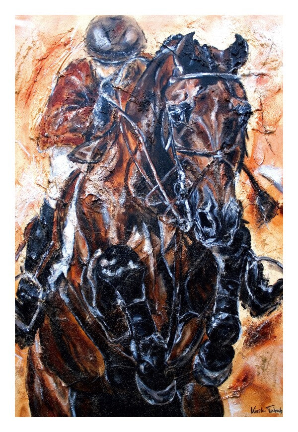 04-18 | Kerstin Tschech | Pferdegemälde | Galerie-Leinwanddruck (4 cm)