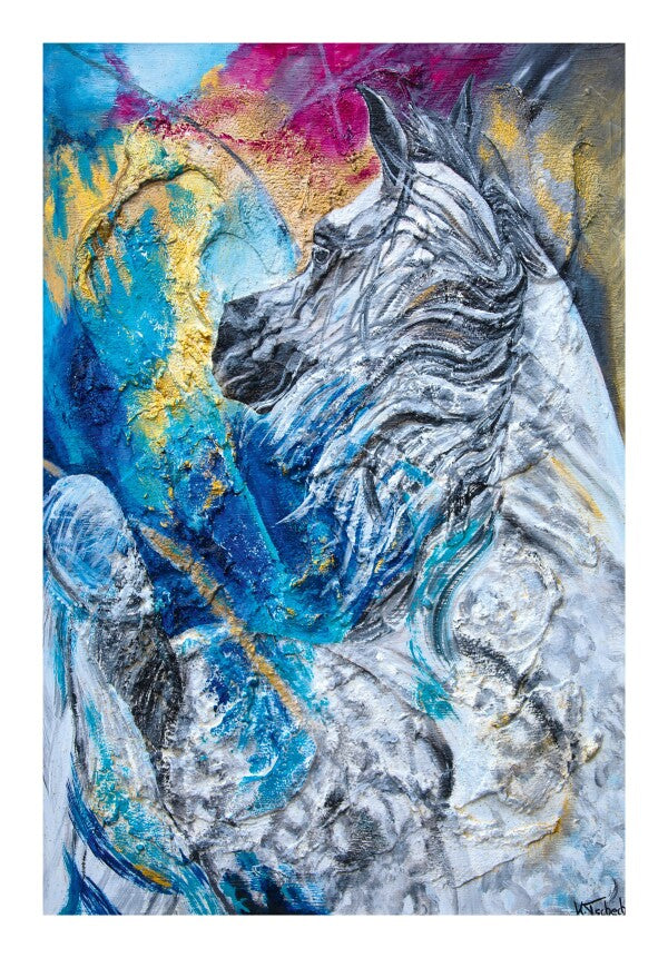 04-64 | Kerstin Tschech | Pferdegemälde | Galerie-Leinwanddruck (4 cm)