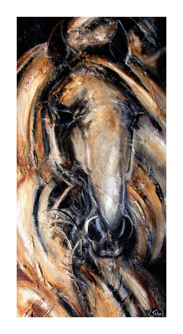 01-57 | Kerstin Tschech | Pferdegemälde | Galerie-Leinwanddruck (4 cm)