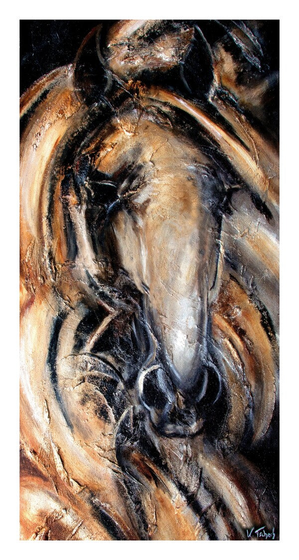 01-57 | Kerstin Tschech | Pferdegemälde | Galerie-Leinwanddruck (4 cm)