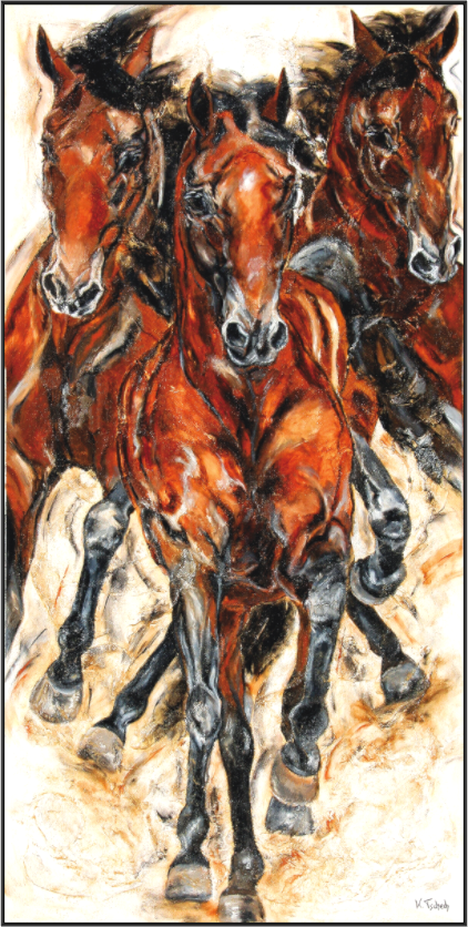 Main image 01-12 Pferdegemälde Kerstin Tschech – Galerie Kunstdruck