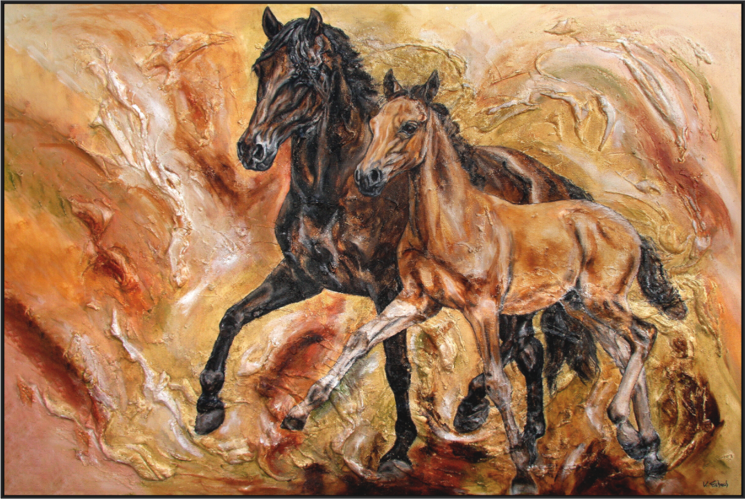 Main image 04-49 Pferdegemälde Kerstin Tschech – Galerie Kunstdruck