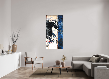 80 x 160 cm, Artbox schwarz - Acrylglas matt, 5cm 01-05 Pferdegemälde Kerstin Tschech – Galerie Kunstdruck