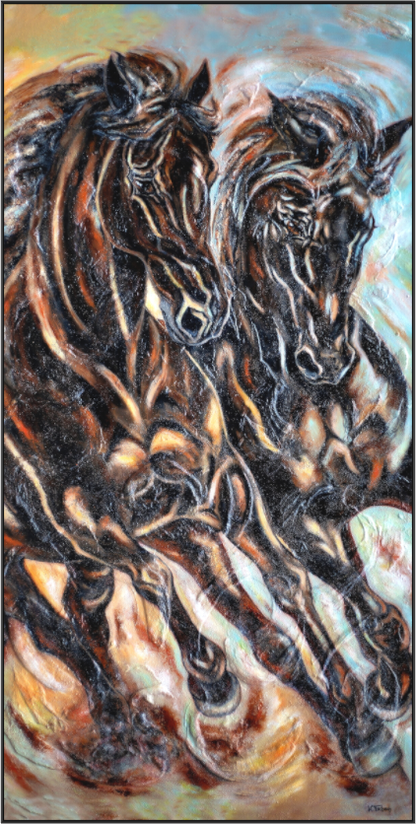Main image 01-50 Pferdegemälde Kerstin Tschech – Galerie Kunstdruck