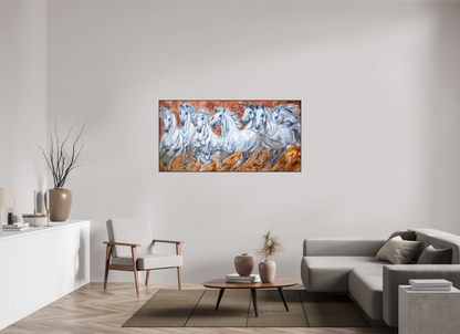 160 x 80 cm, Artbox schwarz - Acrylglas matt, 5cm 02-41 Pferdegemälde Kerstin Tschech – Galerie Kunstdruck