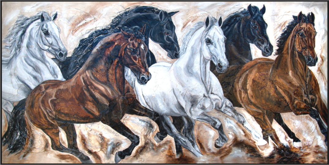 Main image 02-38 Pferdegemälde Kerstin Tschech – Galerie Kunstdruck
