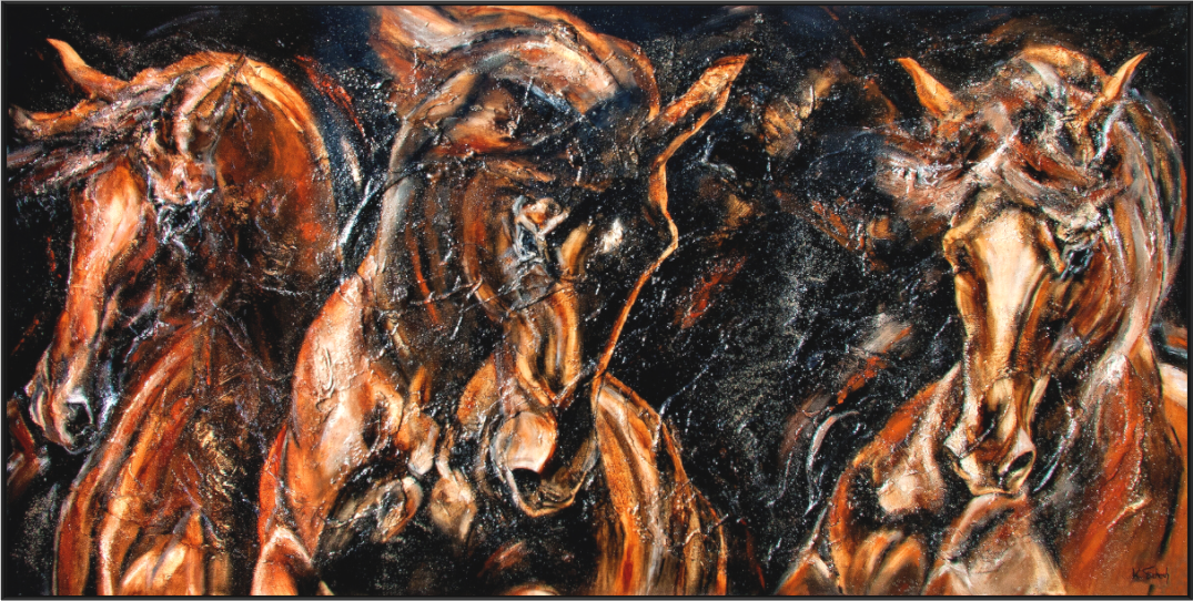 Main image 02-05 Pferdegemälde Kerstin Tschech – Galerie Kunstdruck